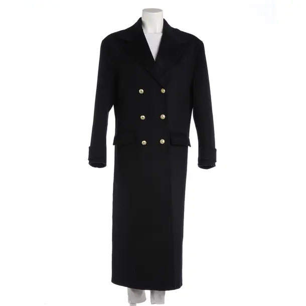 Mid-Season Coat, in Black, Wool, Sandro