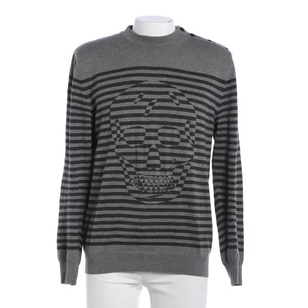 Pullover, in Dunkelgrau, Wolle, Alexander McQueen