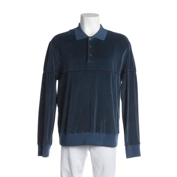 Long Sleeve Shirt, in Blue, Cotton, Prada