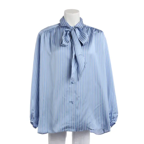 Bluse, in Blau, Viskose, Balenciaga