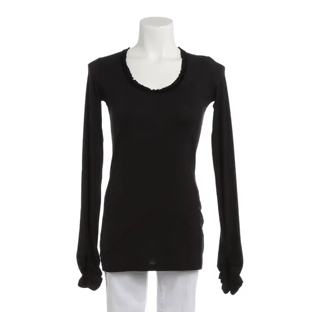 Longsleeve, in Schwarz, Viskose, High Use