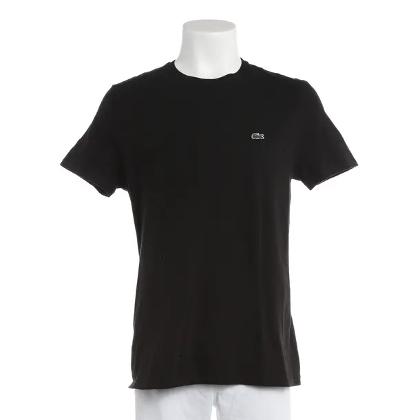 T-Shirt, in Schwarz, Baumwolle, Lacoste