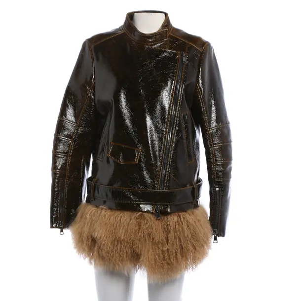 LeatherJacket, in Brown, Leather, Dorothee Schumacher