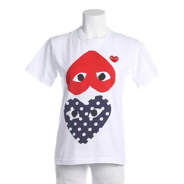 Shirt, in White, Cotton, Comme des Garcons