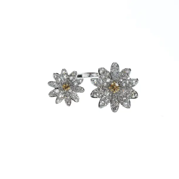 Ring, in Silber, Metall (metallisch, metallisiert), Swarovski