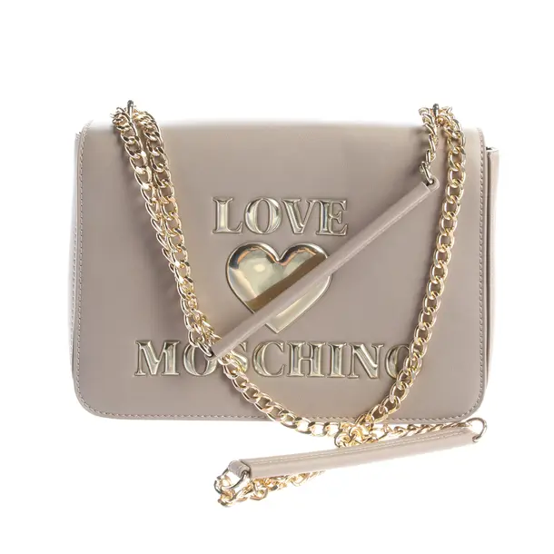 Umhängetasche, in Nude, Polyethylen, Love Moschino