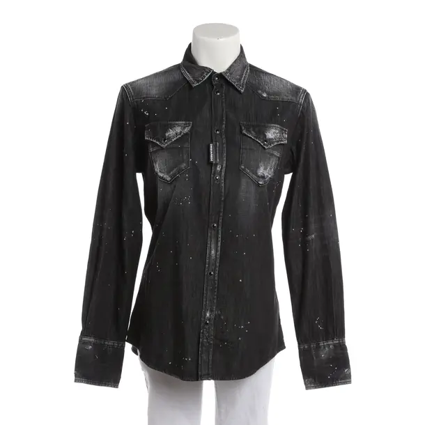 Blouse, in Black, Cotton, Dsquared