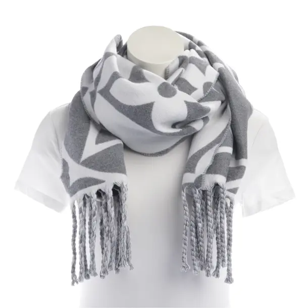 Scarf, in White, Wool, Louis Vuitton