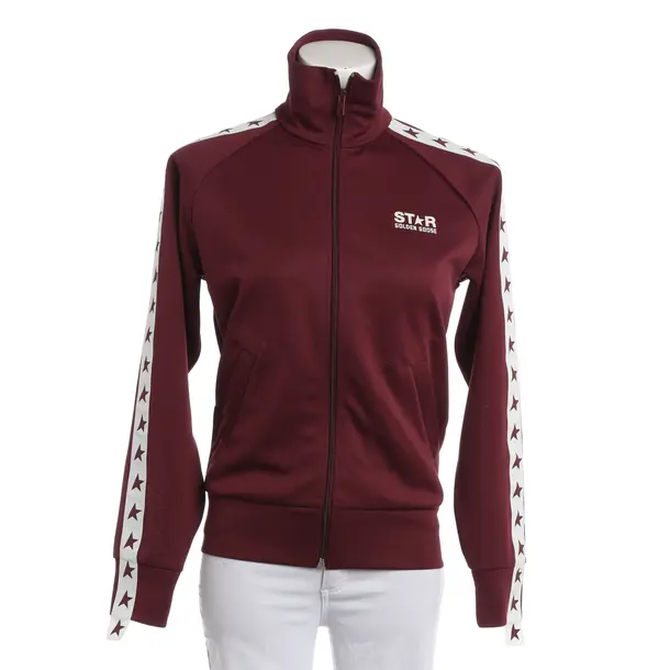 Felpa con cerniera, in Bordeaux, Poliestere, Golden Goose