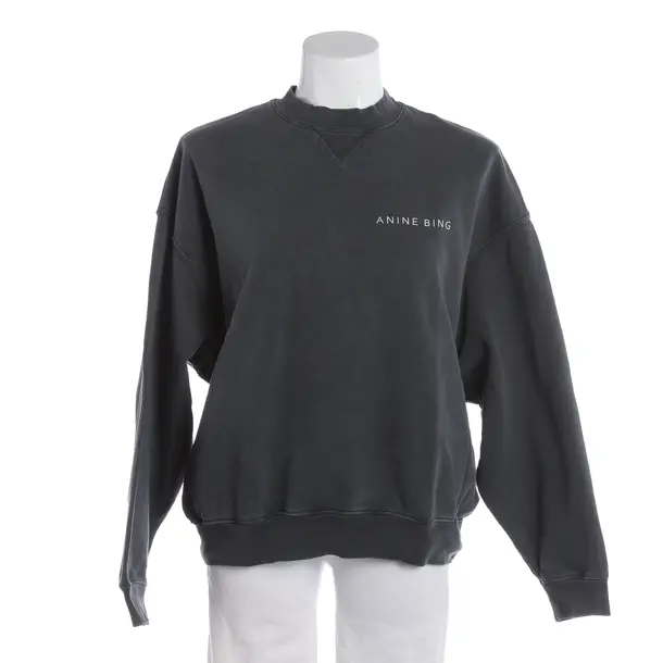 Sweatshirt, in Grau, Baumwolle, Anine Bing
