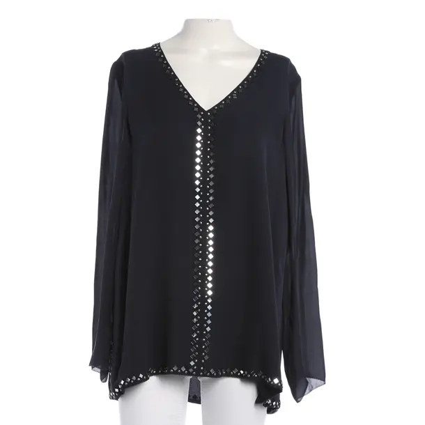 Blouse, in Navy, Polyester, Tory Burch