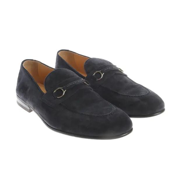 Loafers, in Navy, Brunello Cucinelli