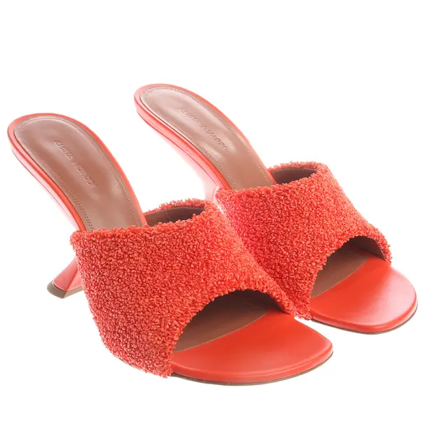 Sandaletten, in Dunkelorange, Amina Muaddi