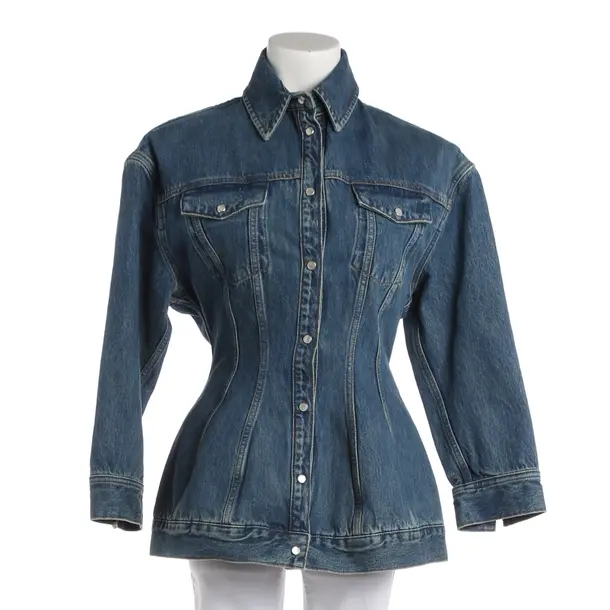Denim Jacket, in Blue, Cotton, Wardrobe.NYC