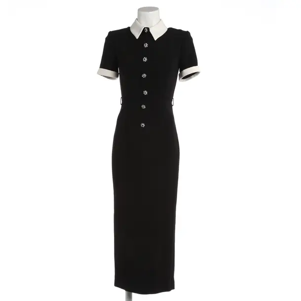 Kleid, in Schwarz, Polyester, self-portrait