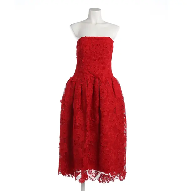 Cocktail Dress, in Red, Polyester, self-portrait