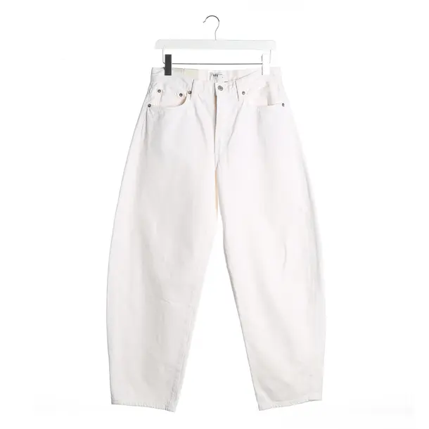 Boyfriend Jeans, in Beige, Cotton, Agolde