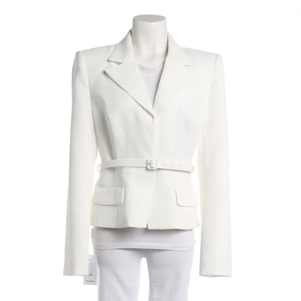 Blazer, in White, Polyester, self-portrait