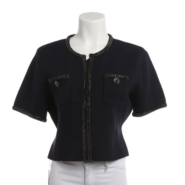 Shirt, in Navy, Wool, self-portrait