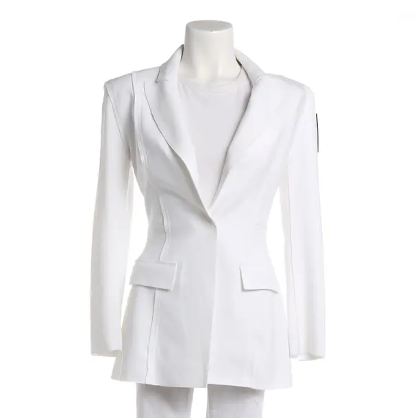 Blazer, in White, Polyester, Norma Kamali