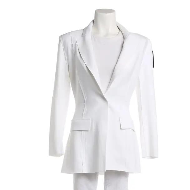 Blazer, in White, Polyester, Norma Kamali
