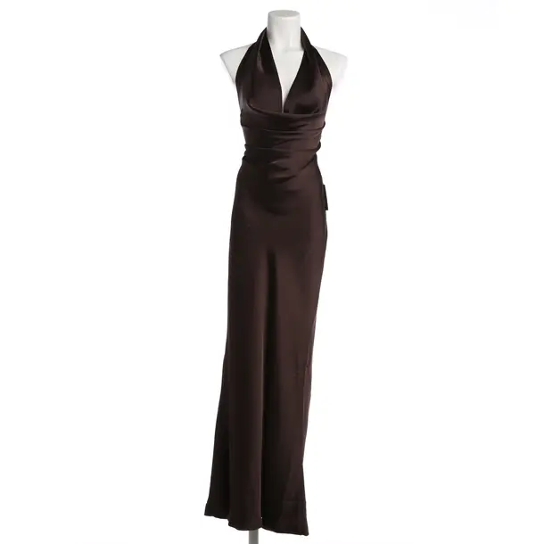 Cocktailkleid, in Dunkelbraun, Polyester, Norma Kamali