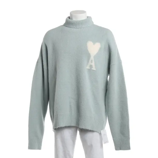 Maglione, in Azzurro, Poliammide, Ami Paris