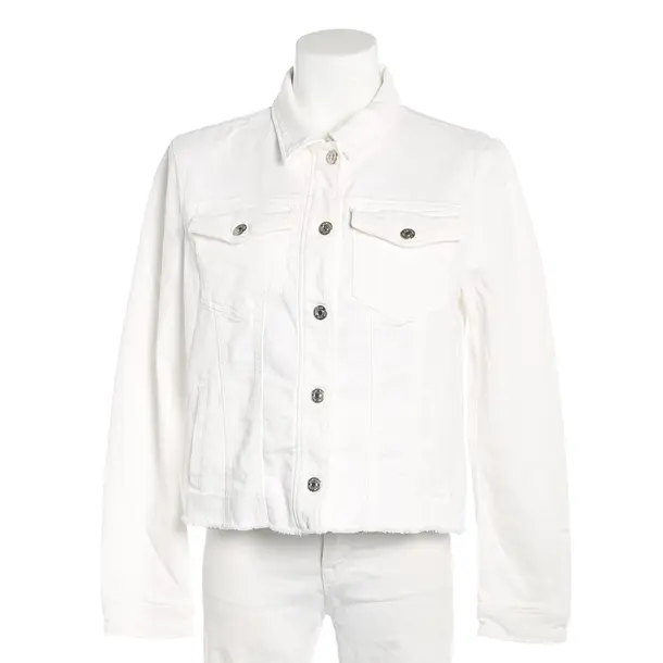Denim Jacket, in Cream, Cotton, Marc Cain Sports