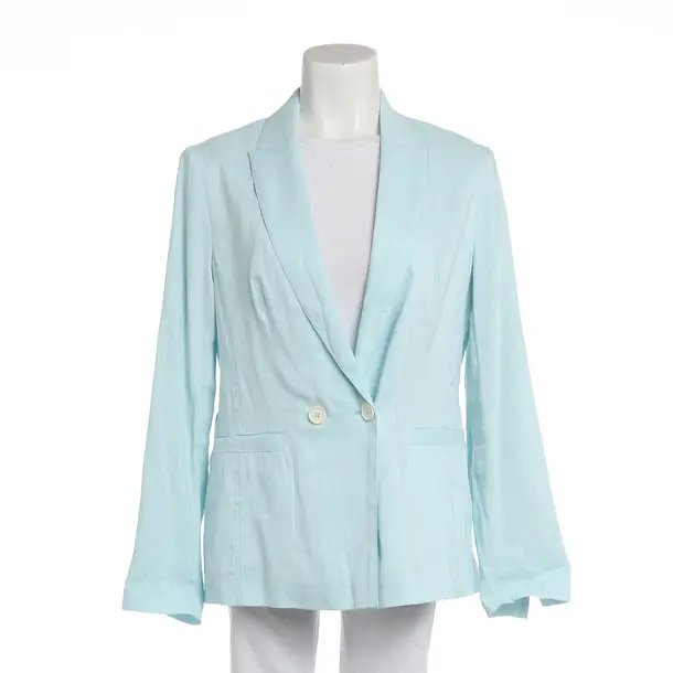 Blazer, in Turquoise, Linen, Marc Cain Sports