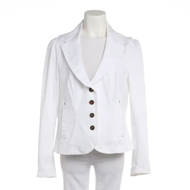 Blazer, in Weiß, Baumwolle, Marc Cain Sports