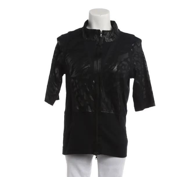 Zip-up Hoodie, in Black, Cotton, Marc Cain Sports