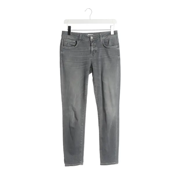 Skinny Jeans, in Light Gray, Cotton, Closed