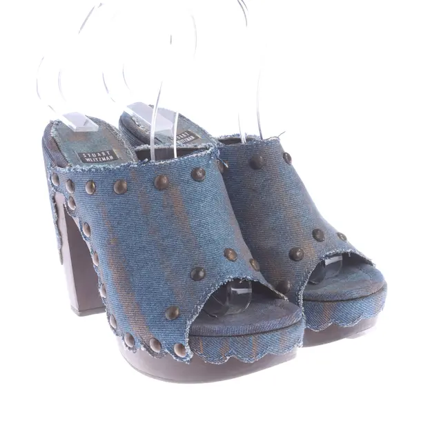 Clogs, in Blue, Stuart Weitzman
