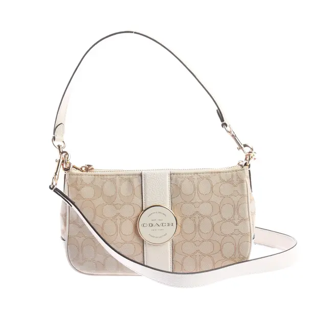 Shoulder Bag, in Beige, Polyester, Coach