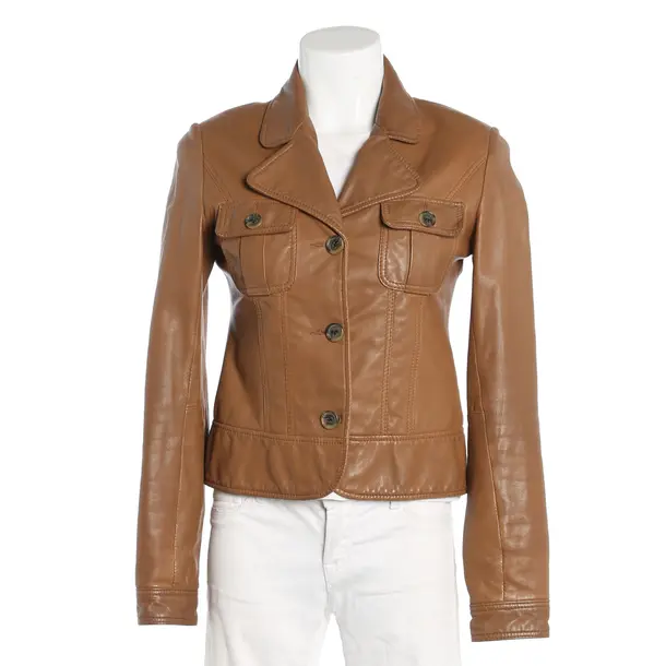 Lederjacke, in Hellbraun, Leder, Tommy Hilfiger