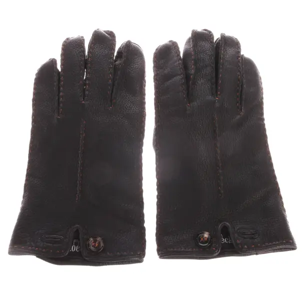 Leather Gloves, in Black, Leather, Roeckl