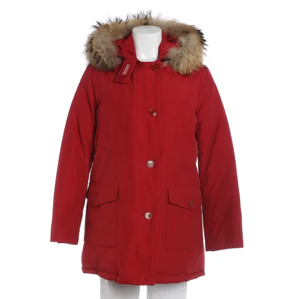 Winterjacke, in Rot, Baumwolle, Woolrich