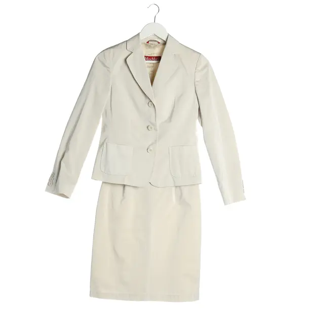 Kostüm, in Hellgrau, Polyester, Max Mara