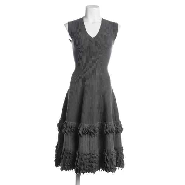 Kleid, in Grau, Wolle, Alaia