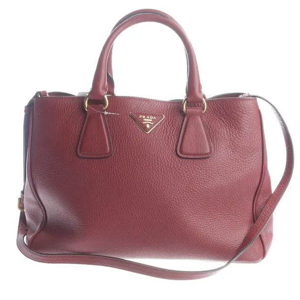 Handtasche, in Rot, Leder, Prada