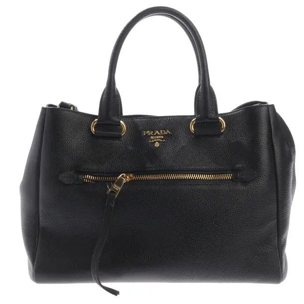 Handtasche, in Schwarz, Leder, Prada