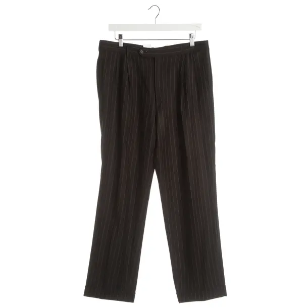Pants, in Dark Brown, Wool, Burberry