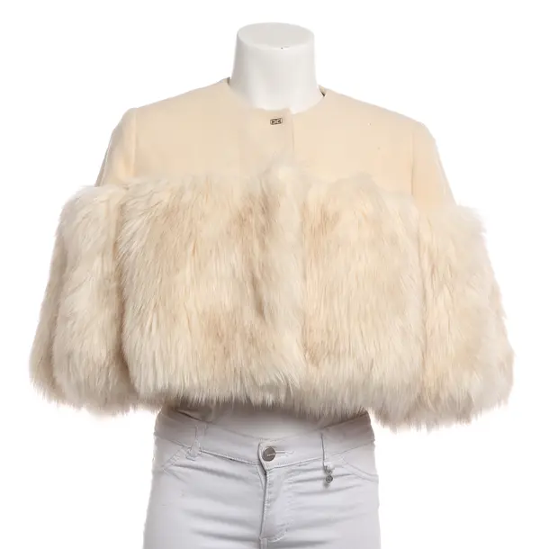 Winterjacke, in Cream, Wolle, Elisabetta Franchi