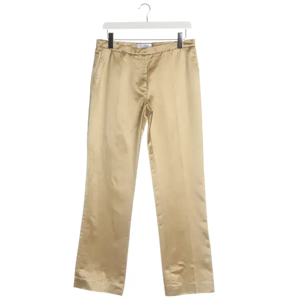 Pants, in Gold, Cotton, Max Mara