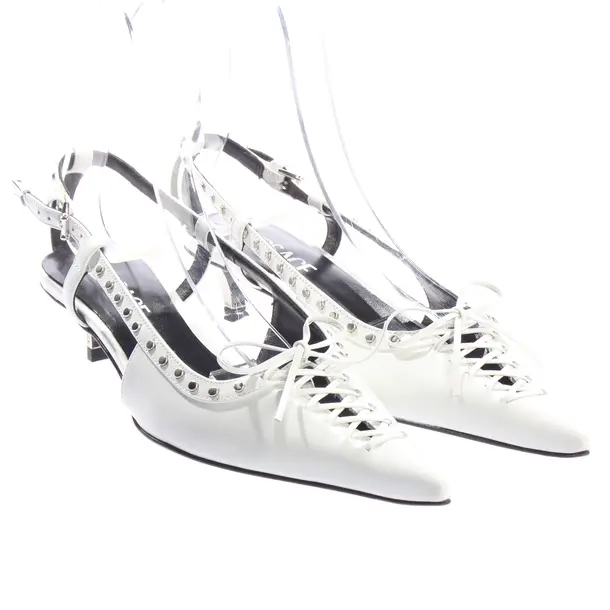 Slingbacks, in Weiß, Versace