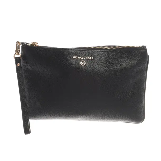 Clutch Bag, in Black, Leather, Michael Kors