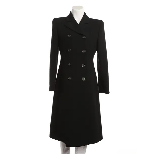 Winter Coat, in Black, Wool, Emporio Armani
