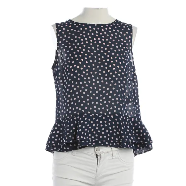 Top, in Navy, Polyester, Red Valentino