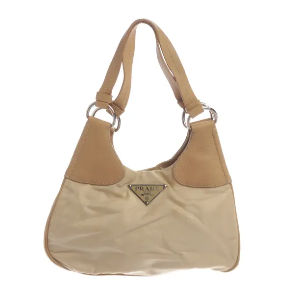 Handbag, in Beige, Polyester, Prada