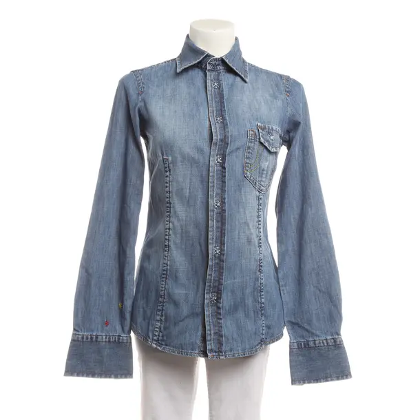 Bluse, in Blau, Baumwolle, Dsquared